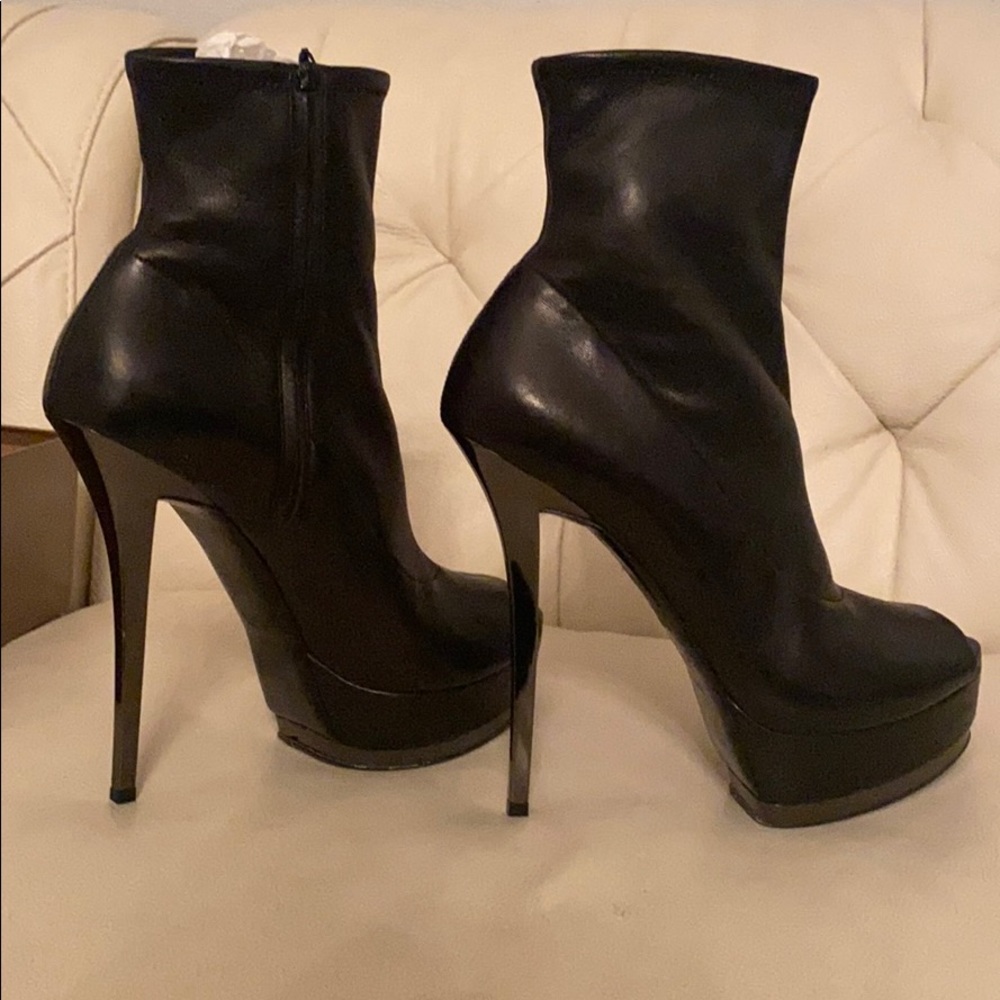 Authentic Gucci Platform Peeptoe Booties - image 3
